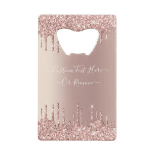 Parties scintillant rose Gold Blush Éclats Texte p