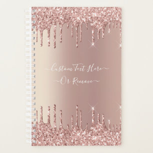 Parties scintillant rose Gold Blush Éclats Texte p