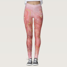 Parties scintillant rose Gold Blush Leggings
