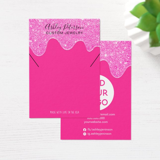 Parties scintillant rose néon gouttes bijoux décol (Bureau)