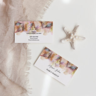 Parties scintillant rose or orange Carte de visite