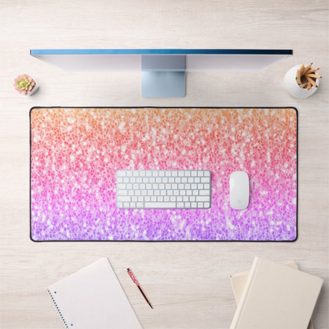 Parties scintillant rose orange scintille (Bureau 1)