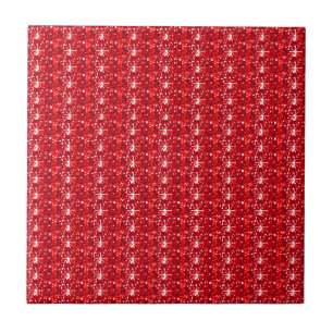 Parties scintillant rouge carreaux