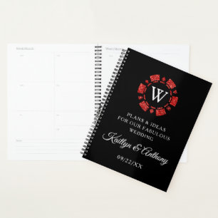 Parties scintillant rouge Monogram Poker Chip Casi