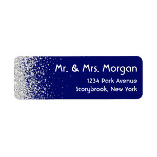 Parties scintillant Royal Blue et Sliver