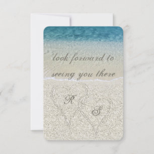 Parties scintillant Sandy Beach Wedding rsvp