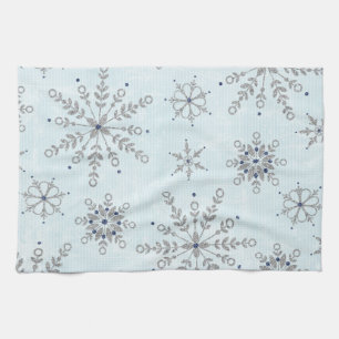 Parties scintillant Snowflakes Serviette de cuisin