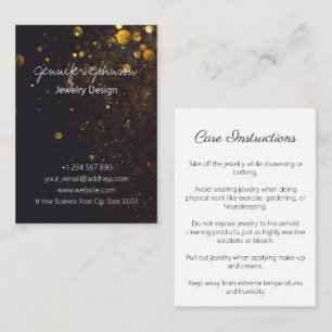 Parties scintillant sur Black Jewelry Cartes Carte