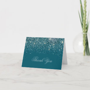Parties scintillant Turquoise moderne Cartes de Re