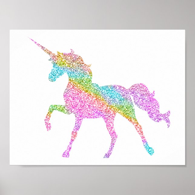 Parties scintillant Unicorn Poster (Devant)