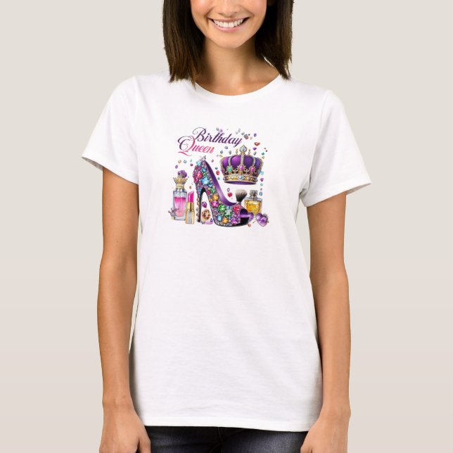 Parties scintillant violet diamant haut talon d'an (Devant)