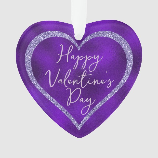 Parties scintillant violet Script romantique Saint (devant)
