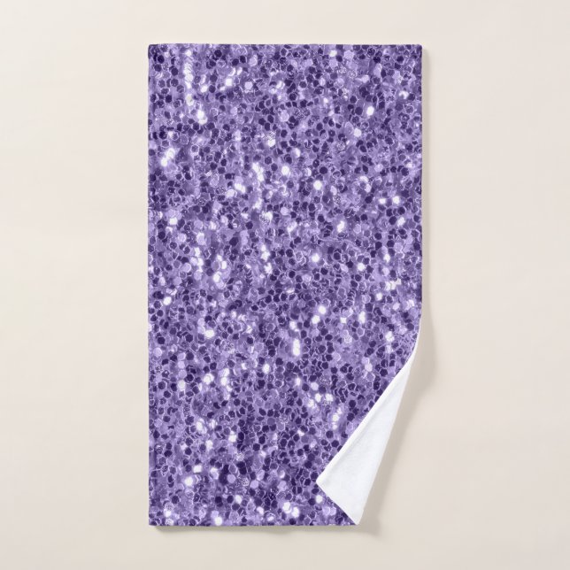 Parties scintillant violet ultra violet étincelle (Serviette à main)