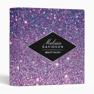 Parties scintillant violette et glamour Classeur p