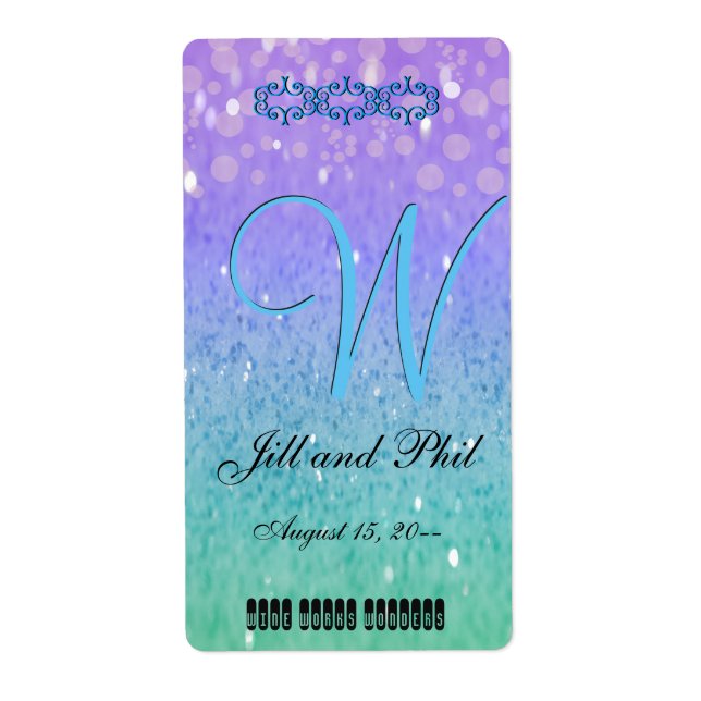 Parties scintillant violette Lanterne Confetti Gla (Devant)