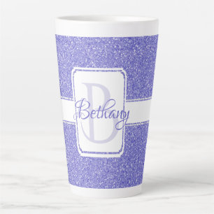 Parties scintillant violette Mug Latte Personnalis