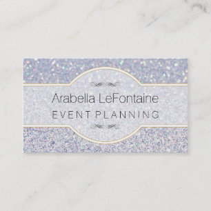 Parties scintillantes élégantes de carte de visite