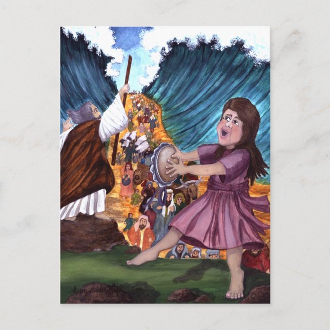 Parting the Red Sea Print Postcard (Front)