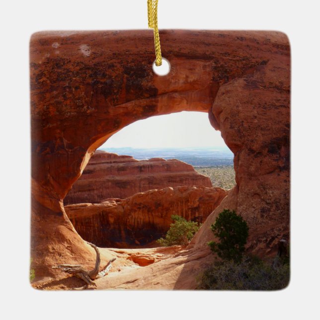 Partition Arch at Arches National Park Ceramic Ornament (Front)