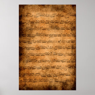 Partition musicale - affiche