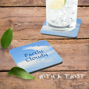 Partly Cloudy Sky with a Twist Coaster