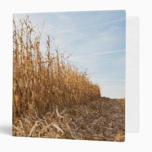 Partly Harvested Corn Field Binder