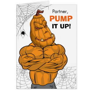 Partner Halloween Muscled Jack o' Lantern