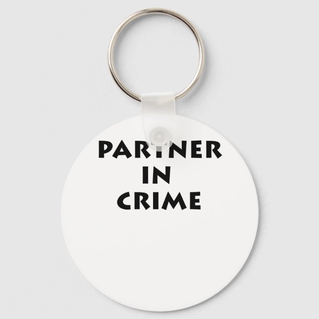 Partner in crime! keychain (Front)