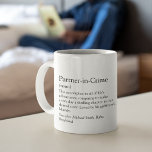 Partner In Crime Photo Boyfriend Gift Coffee Mug<br><div class="desc">Partner-in-Crime: Definition: The accomplice in all of life's adventures, conspiring to make every day a thrilling chapter in our shared story. Add your names and any other customization to the text of this custom mug for your boyfriend. You can change every word of text and customize it to say whatever...</div>