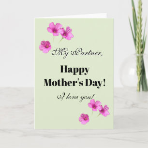 Partner's Greetings! Happy Mother's Day Card