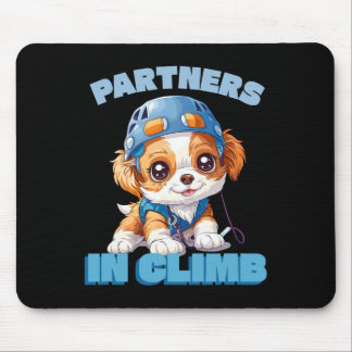 Partners In Climb Funny Rock Climbing Design For A Mouse Pad