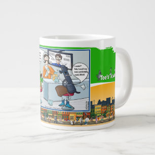 Partners in Crime Literal Wordplay Humor Large Coffee Mug