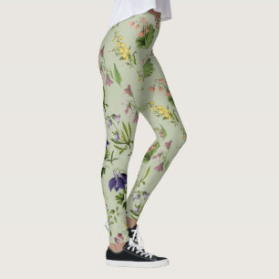 Partout copie florale alpine botanique Legging