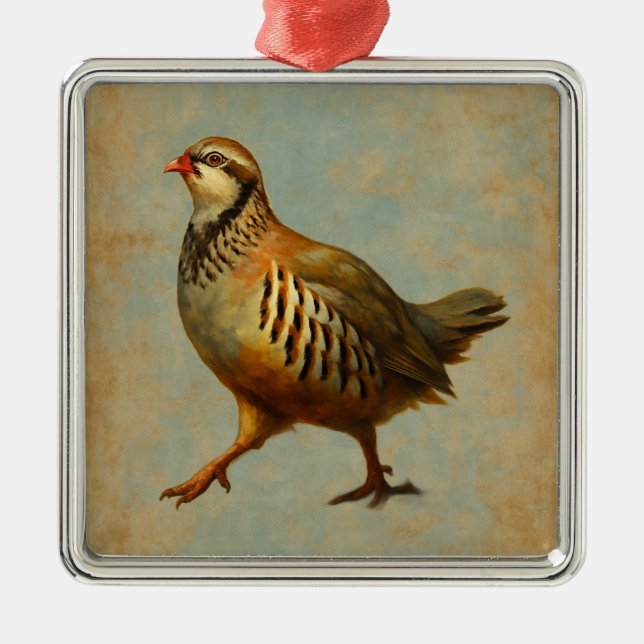 Partridge Christmas tree decoration (Front)