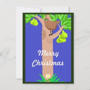 Partridge dans un arbre à poires Carte de Noël