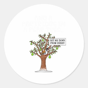 Partridge In A Pear Tree, Christmas Carol Singing  Classic Round Sticker