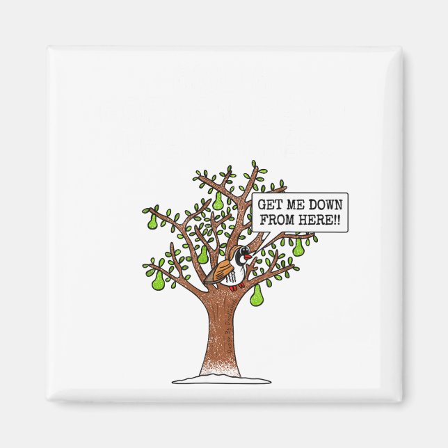 Partridge In A Pear Tree, Christmas Carol Singing  Magnet (Front)