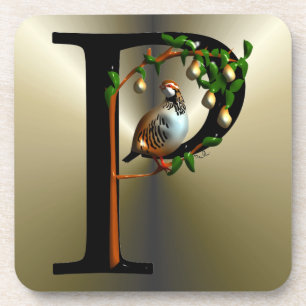Partridge in a Pear Tree Coaster