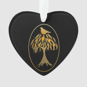 Partridge in a Pear Tree Gold Ornament