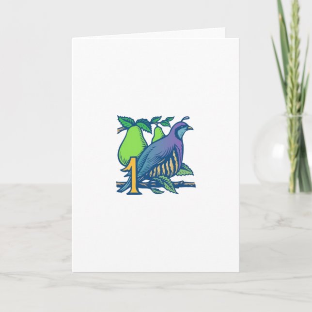 Partridge in a Pear Tree Holiday Card (Front)