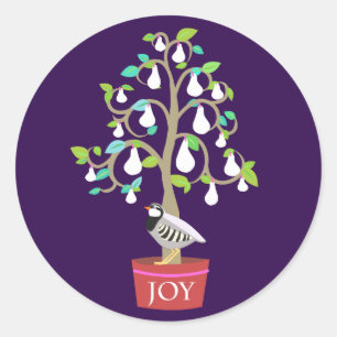 Partridge in a Pear Tree Sticker