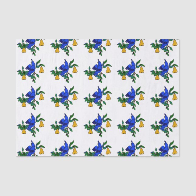 Partridge In A Pear Tree Tissue Paper (Front)