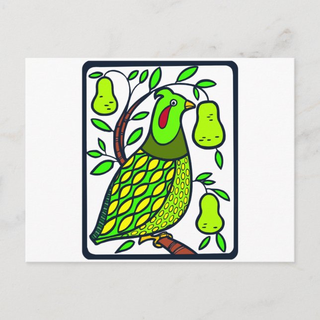 Partridge in Pear Tree Postcard (Front)