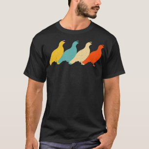 Partridge Vintage Retro Bird Quail Grouse Lover 60 T-Shirt