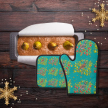 Partridges, pear trees, and snowflakes turquoise