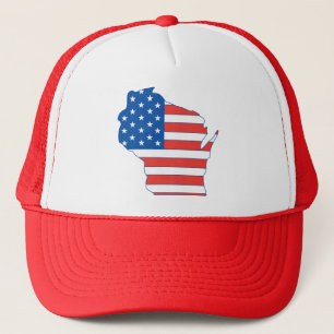 Partriotic Wisconsin Hat