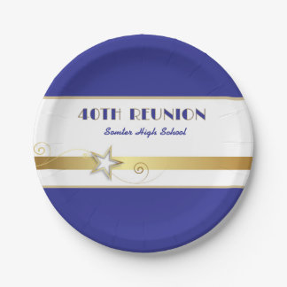 Party! 40th Class Reunion custom  Paper Plate