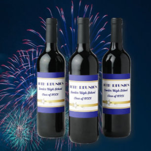 Party! 40th Class Reunion custom Wine Label