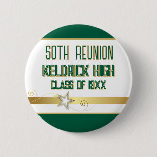 Party! 50th Class Reunion custom 2 Inch Round Button