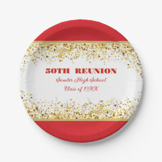 Party! 50th Class Reunion custom  Paper Plate